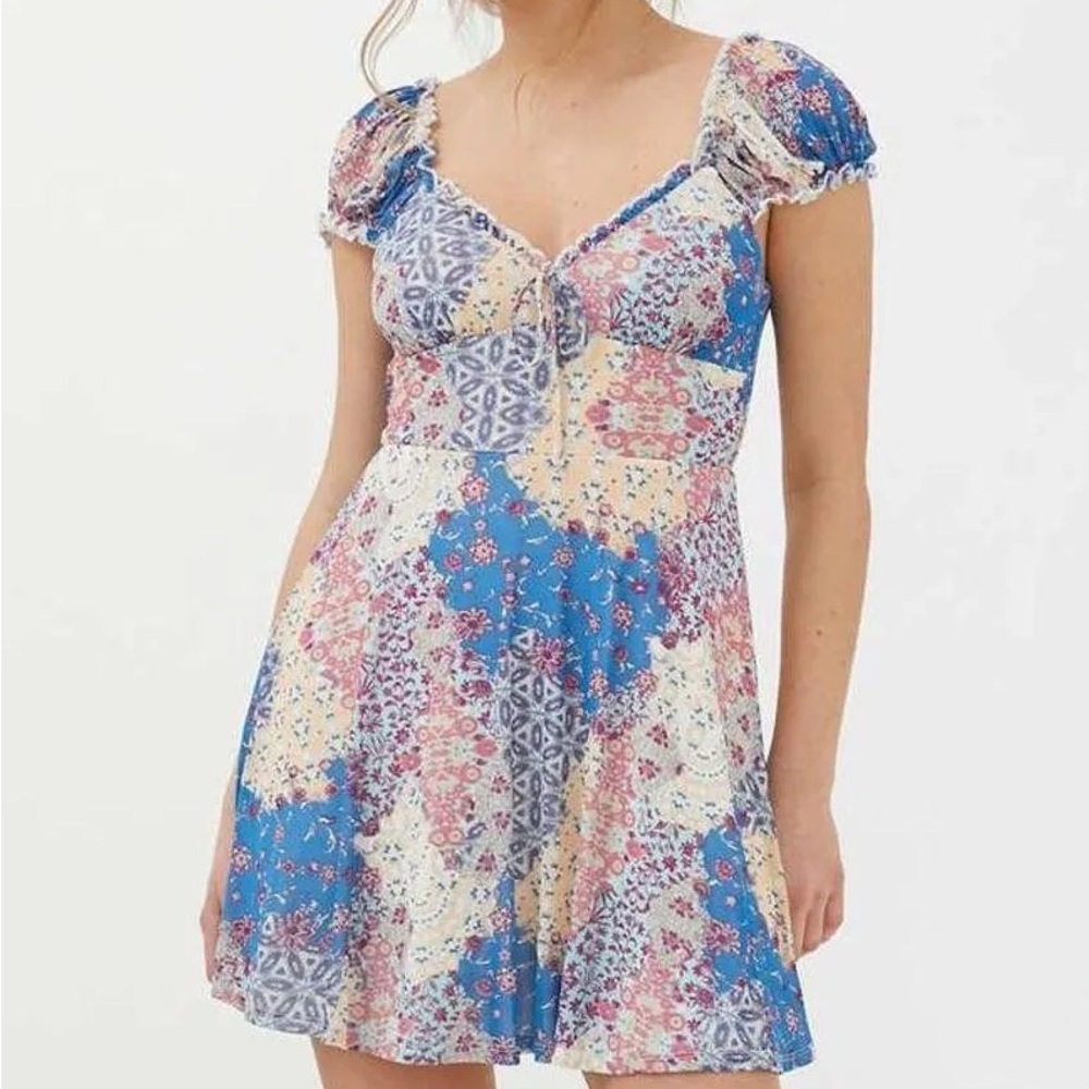 Urban Outfitters Audrey Mesh Mini Dress